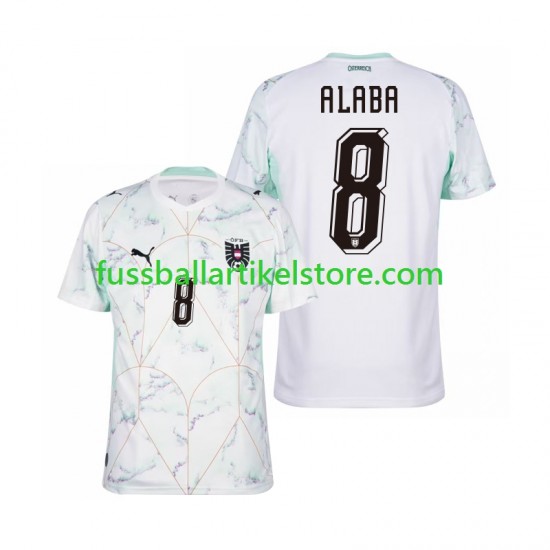 Österreich Auswärtsausrüstung David Alaba 8 World Cup 2026 Herren Trikot S/S