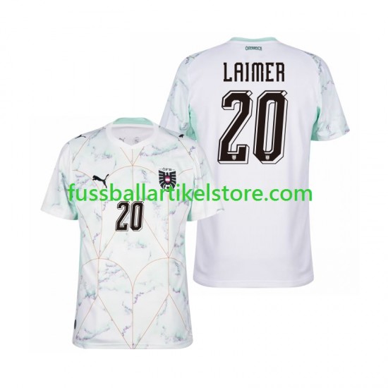 Österreich Auswärtsausrüstung Konrad Laimer 20 World Cup 2026 Herren Trikot S/S