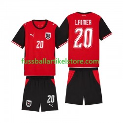 Österreich Heimausrüstung Konrad Laimer 20 World Cup 2026 Kinder Set(Trikot und Hose) S/S