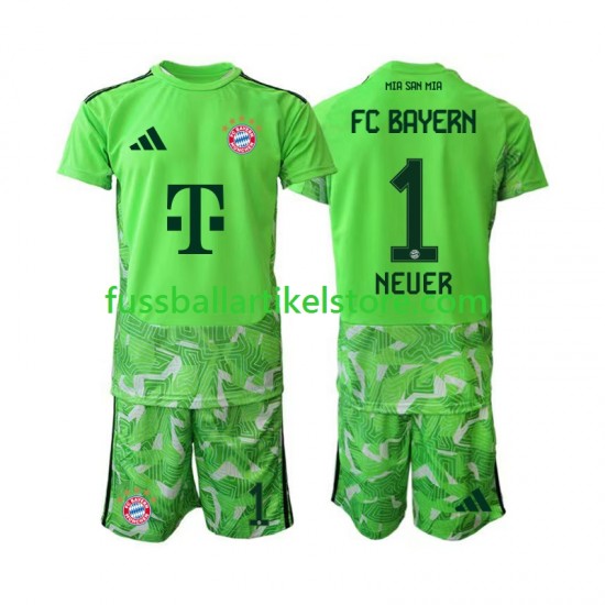 FC Bayern München Heimausrüstung Torwart Manuel Neuer 1 2026-2027 Kinder Set(Trikot und Hose) S/S