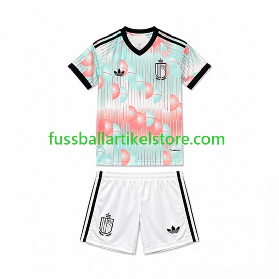 Belgien Auswärtsausrüstung World Cup 2026 Kinder Set(Trikot und Hose) S/S