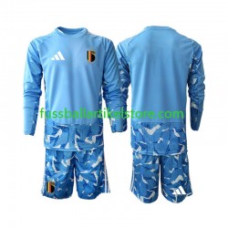 Belgien Heimausrüstung Torwart World Cup 2026 Kinder Set(Trikot und Hose) L/S