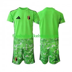 Belgien Ausweichausrüstung Torwart World Cup 2026 Kinder Set(Trikot und Hose) S/S