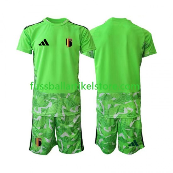 Belgien Ausweichausrüstung Torwart World Cup 2026 Kinder Set(Trikot und Hose) S/S