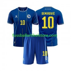 Bosnien-Herzegowina Heimausrüstung Ermedin Demirovic 10 World Cup 2026 Kinder Set(Trikot und Hose) S/S