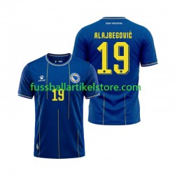 Bosnien-Herzegowina Heimausrüstung Kerim Alajbegovic 19 World Cup 2026 Herren Trikot S/S