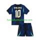 Brasilien Auswärtsausrüstung Ronaldinho 10 World Cup 2026 Kinder Set(Trikot und Hose) S/S