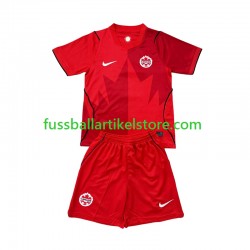 Kanada Heimausrüstung World Cup 2026 Kinder Set(Trikot und Hose) S/S