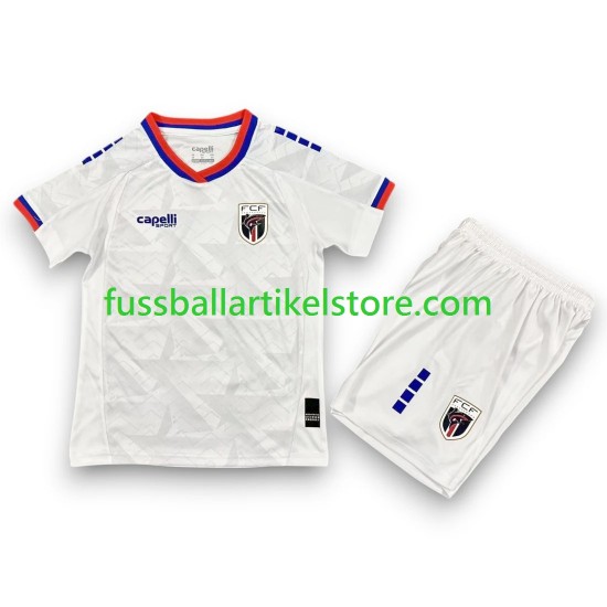 Auswärtsausrüstung Cape Verde World Cup 2026 Kinder Set(Trikot und Hose) S/S