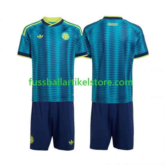 Kolumbien Auswärtsausrüstung World Cup 2026 Kinder Set(Trikot und Hose) S/S