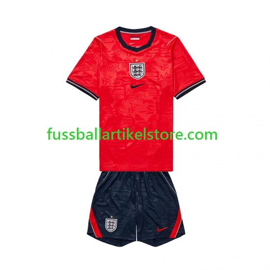 England Auswärtsausrüstung World Cup 2026 Kinder Set(Trikot und Hose) S/S