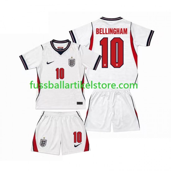 England Heimausrüstung Jude Bellingham 10 World Cup 2026 Kinder Set(Trikot und Hose) S/S