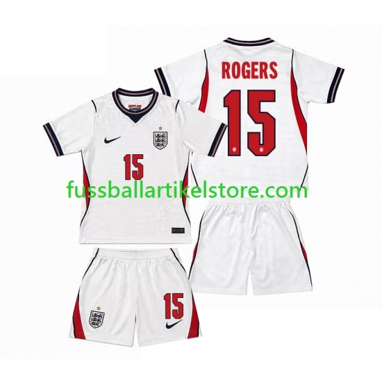 England Heimausrüstung Morgan Rogers 15 World Cup 2026 Kinder Set(Trikot und Hose) S/S