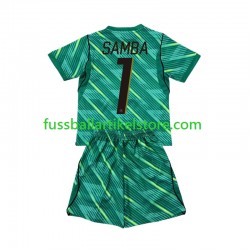 Frankreich Ausweichausrüstung Torwart Brice Samba 1 World Cup 2026 Kinder Set(Trikot und Hose) S/S