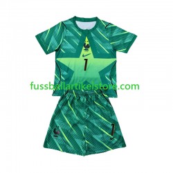 Frankreich Ausweichausrüstung Torwart Brice Samba 1 World Cup 2026 Kinder Set(Trikot und Hose) S/S