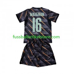 Frankreich Heimausrüstung Torwart Mike Maignan 16 World Cup 2026 Kinder Set(Trikot und Hose) S/S