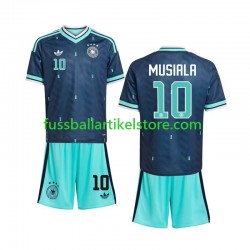 Deutschland Auswärtsausrüstung Jamal Musiala 10 World Cup 2026 Kinder Set(Trikot und Hose) S/S
