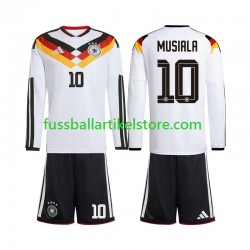 Deutschland Heimausrüstung Jamal Musiala 10 World Cup 2026 Kinder Set(Trikot und Hose) L/S
