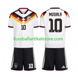 Deutschland Heimausrüstung Jamal Musiala 10 World Cup 2026 Kinder Set(Trikot und Hose) S/S