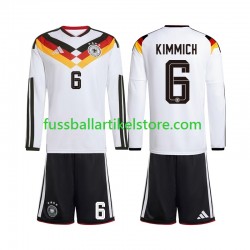 Deutschland Heimausrüstung Joshua Kimmich 6 World Cup 2026 Kinder Set(Trikot und Hose) L/S