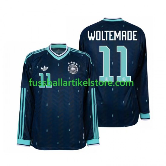 Deutschland Auswärtsausrüstung Nick Woltemade 11 World Cup 2026 Herren Trikot L/S