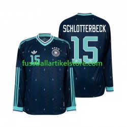 Deutschland Auswärtsausrüstung Nico Schlotterbeck 15 World Cup 2026 Herren Trikot L/S