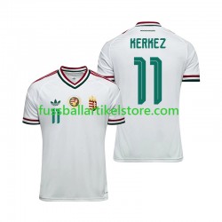 Ungarn Auswärtsausrüstung Milos Kerkez 11 World Cup 2026 Herren Trikot S/S
