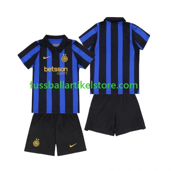 Inter Mailand Heimausrüstung 2026-2027 Kinder Set(Trikot und Hose) S/S