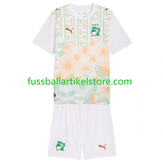 Elfenbeinküste Auswärtsausrüstung World Cup 2026 Kinder Set(Trikot und Hose) S/S