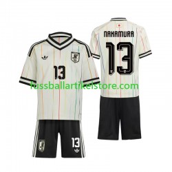 Japan Auswärtsausrüstung Keito Nakamura 13 World Cup 2026 Kinder Set(Trikot und Hose) S/S