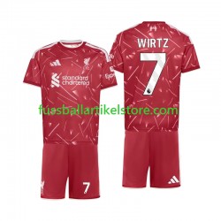 Liverpool Heimausrüstung Florian Wirtz 7 2026-2027 Kinder Set(Trikot und Hose) S/S