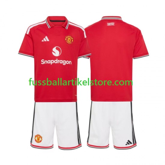 Manchester United Heimausrüstung 2026-2027 Kinder Set(Trikot und Hose) S/S