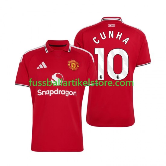 Manchester United Heimausrüstung Matheus Cunha 10 2026-2027 Herren Trikot S/S