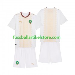 Marokko Auswärtsausrüstung 2026 Kinder Set(Trikot und Hose) S/S