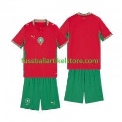 Marokko Heimausrüstung 2026 Kinder Set(Trikot und Hose) S/S