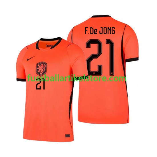 Niederlande Heimausrüstung Frenkie de Jong 21 World Cup 2026 Herren Trikot S/S