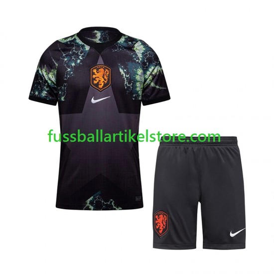Niederlande Auswärtsausrüstung Torwart World Cup 2026 Kinder Set(Trikot und Hose) S/S