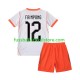 Niederlande Auswärtsausrüstung Jeremie Frimpong 12 World Cup 2026 Kinder Set(Trikot und Hose) S/S