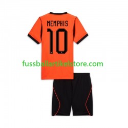 Niederlande Heimausrüstung Memphis Depay 10 World Cup 2026 Kinder Set(Trikot und Hose) S/S