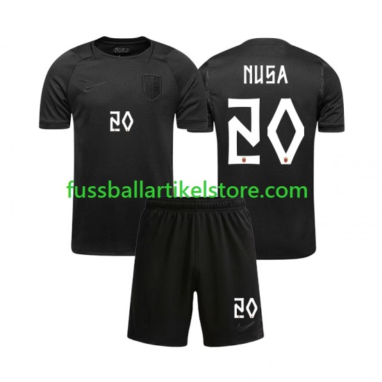 Norwegen Auswärtsausrüstung Antonio NUSA 20 World Cup 2026 Kinder Set(Trikot und Hose) S/S