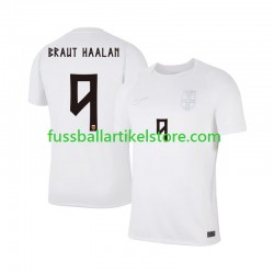 Norwegen Ausweichausrüstung Braut Haaland 9 World Cup 2026 Herren Trikot S/S