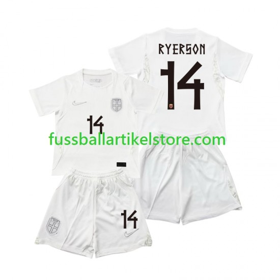 Norwegen Ausweichausrüstung Julian Ryerson 14 World Cup 2026 Kinder Set(Trikot und Hose) S/S