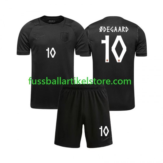 Norwegen Auswärtsausrüstung Martin Odegaard 10 World Cup 2026 Kinder Set(Trikot und Hose) S/S