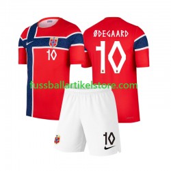 Norwegen Heimausrüstung Martin Odegaard 10 World Cup 2026 Kinder Set(Trikot und Hose) S/S