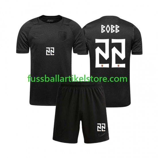 Norwegen Auswärtsausrüstung Oscar Bobb 22 World Cup 2026 Kinder Set(Trikot und Hose) S/S