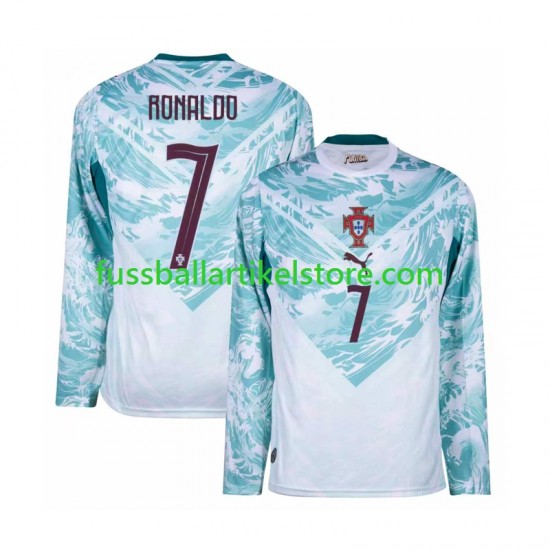 Portugal Auswärtsausrüstung Cristiano Ronaldo 7 World Cup 2026 Herren Trikot L/S