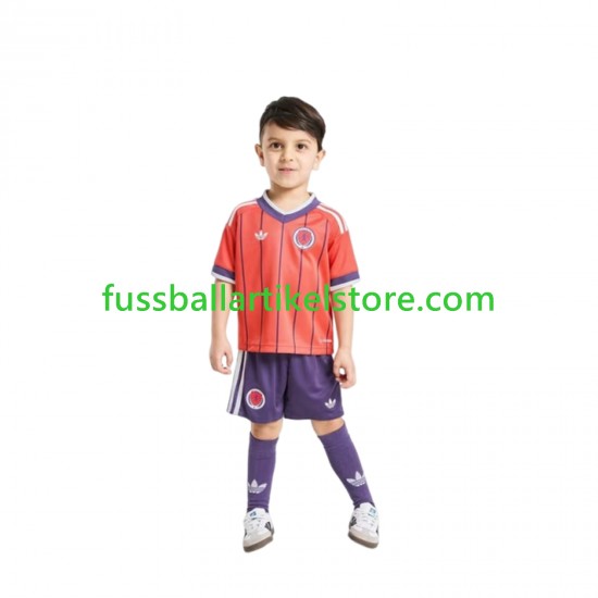 Schottland Auswärtsausrüstung World Cup 2026 Kinder Set(Trikot und Hose) S/S