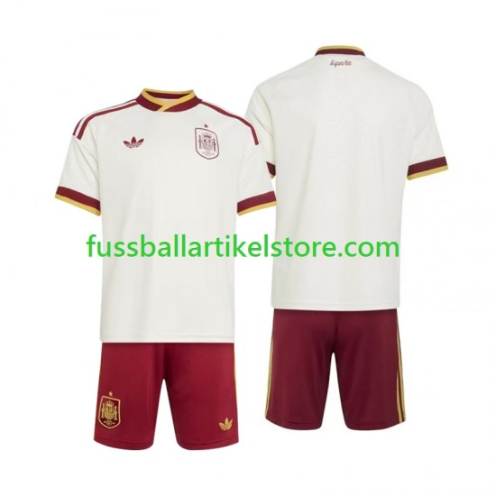 Spanien Auswärtsausrüstung World Cup 2026 Kinder Set(Trikot und Hose) S/S