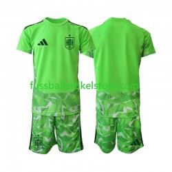 Spanien Torwart 6th Green color World Cup 2026 Kinder Set(Trikot und Hose) S/S