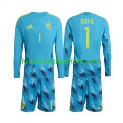 Spanien Heimausrüstung Torwart David Raya 1 World Cup 2026 Kinder Set(Trikot und Hose) L/S
